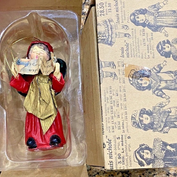 Louis Nichole Caroler Christmas Ornament 1999 Victorian Came Upon Midnight Clear - Picture 8 of 8